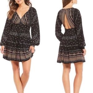 Free People open back polka dot dress